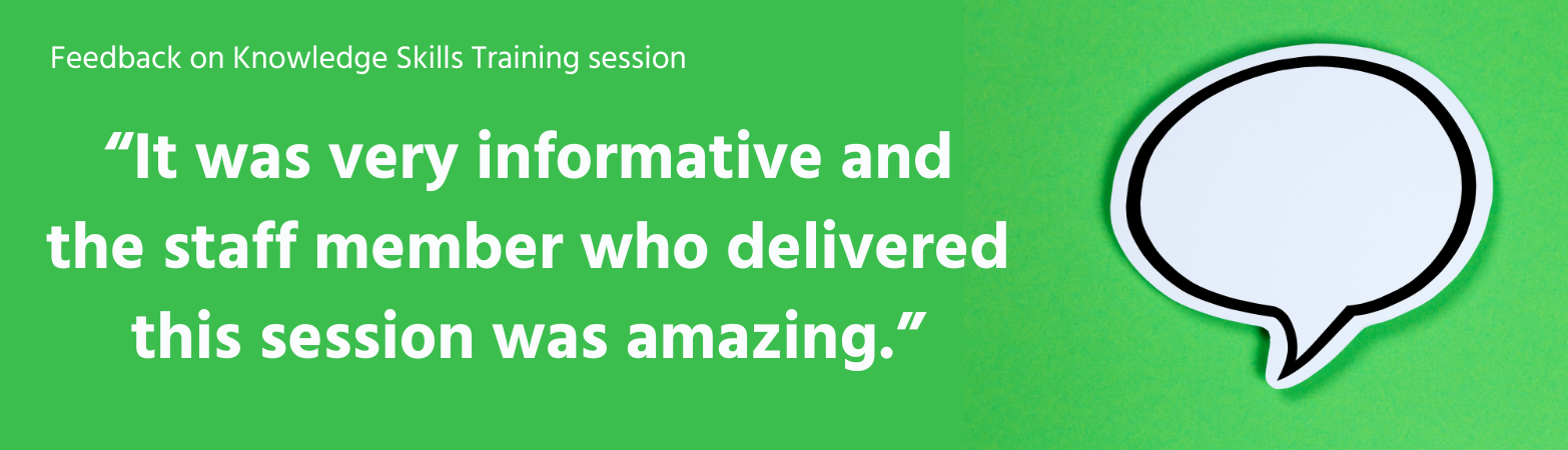 “It was very informative and the staff member who delivered this session was amazing.”