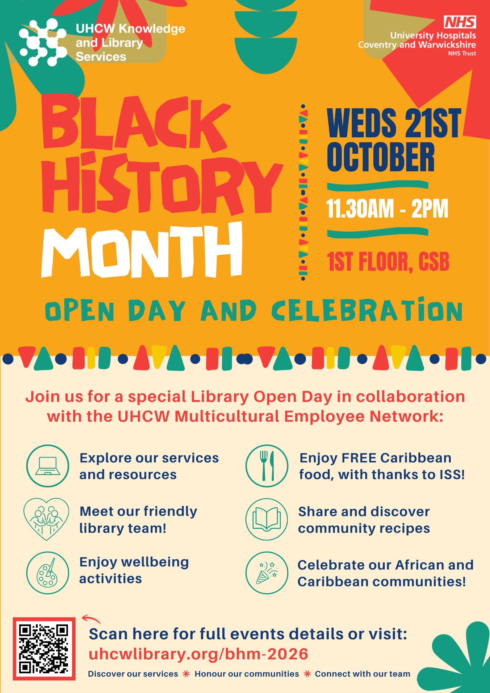 Advertising poster for BHM event