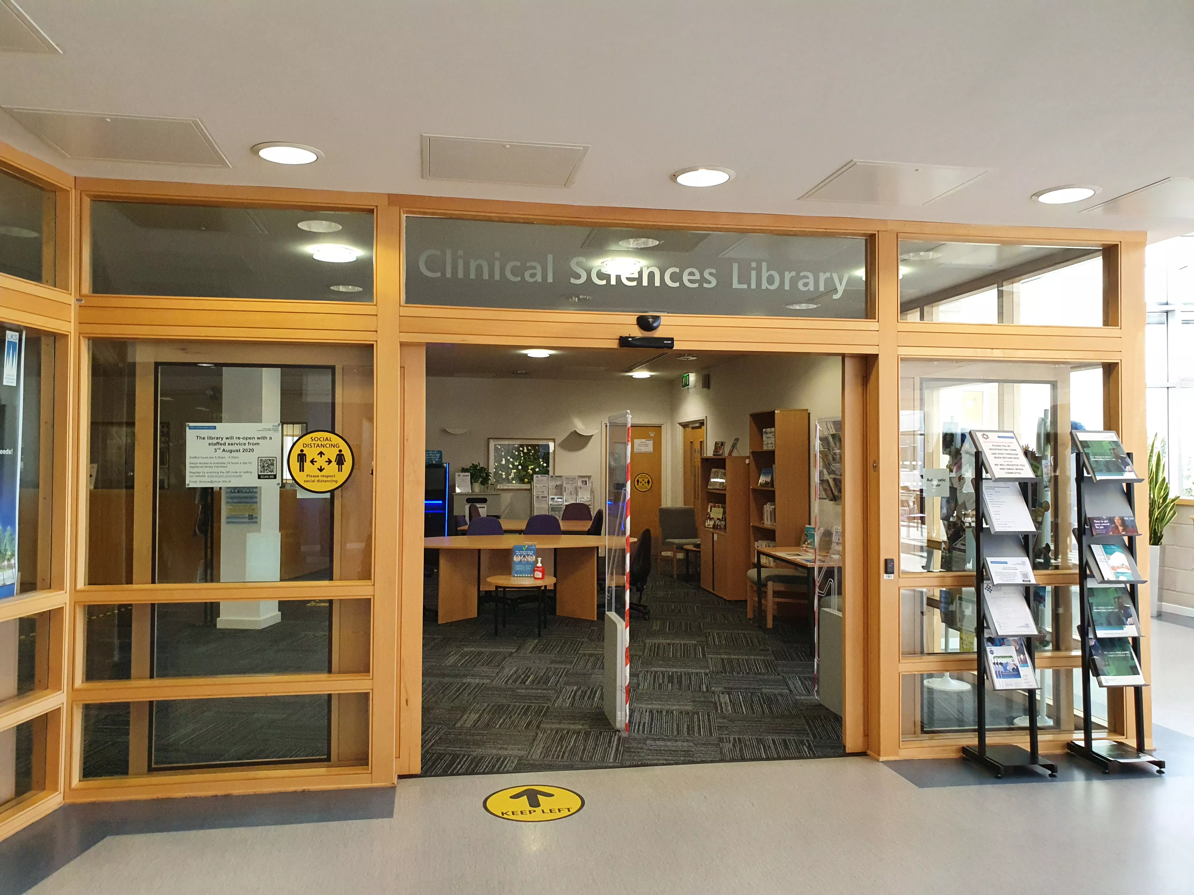 Image of the entrance to the library